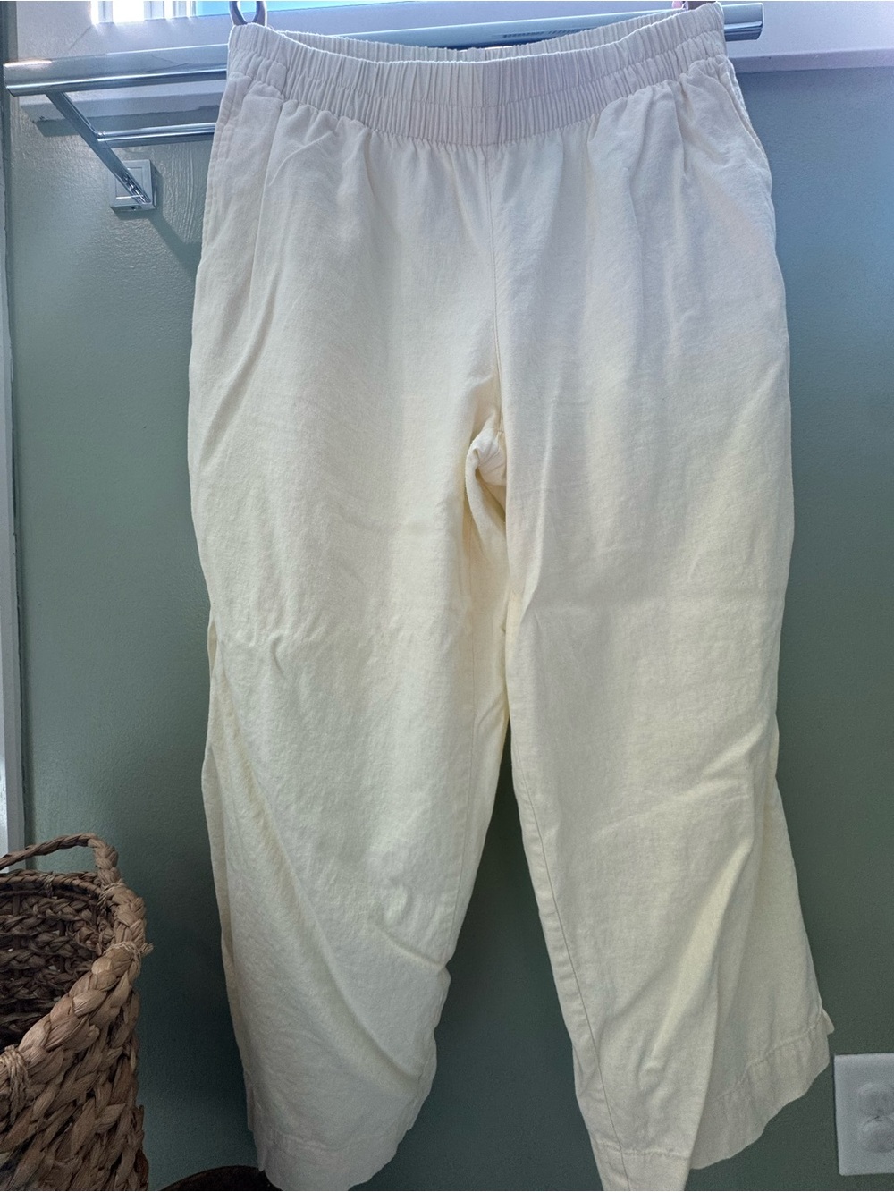 Old Navy Pastel Yellow Elastic-Waist Casual Joggers